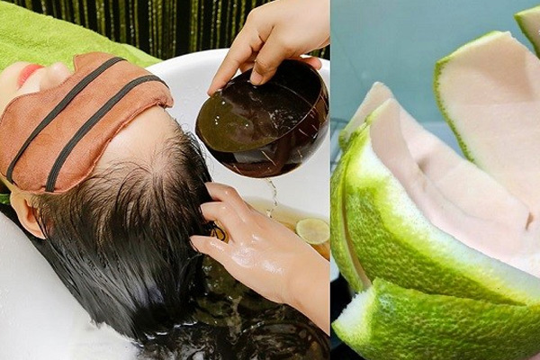 Trị rụng tóc bằng vỏ bưởi