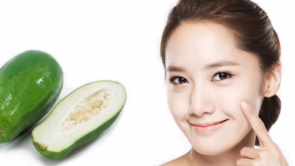 Bí quyết trị nám da bằng đu đủ xanh